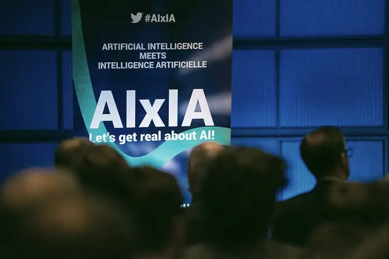 Publikum und Bühne bei der AIxIA Konferenz